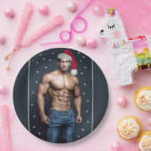 De heerste jachthaven op de planeet! Kerstkerstman Papieren Bordje (Feest)