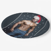 De heerste jachthaven op de planeet! Kerstkerstman Papieren Bordje (Gekanteld)