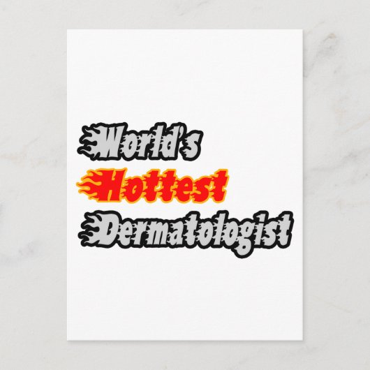 De heetste dermatoloog ter wereld briefkaart (Voorkant)