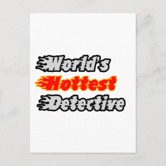 De heetste detective ter wereld briefkaart (Voorkant)