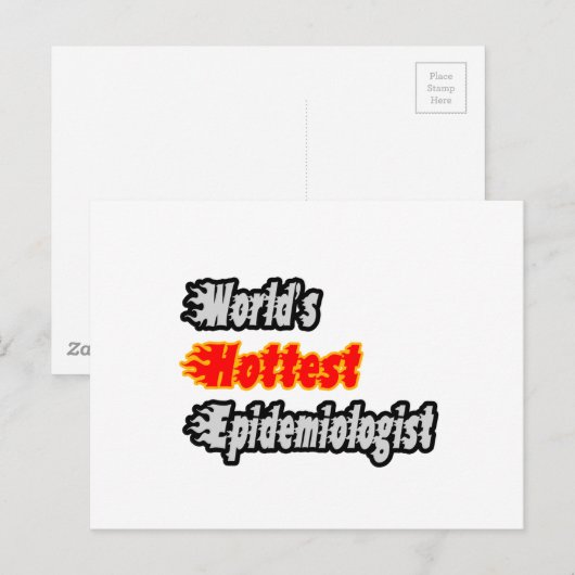 De heetste epidemioloog ter wereld briefkaart (Voorkant / Achterkant)