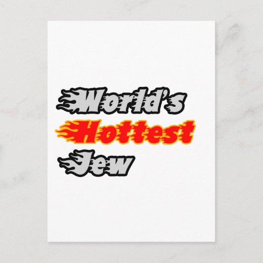 De heetste jood ter wereld briefkaart (Voorkant)