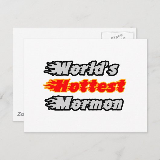 De heetste mormoon ter wereld briefkaart (Voorkant / Achterkant)