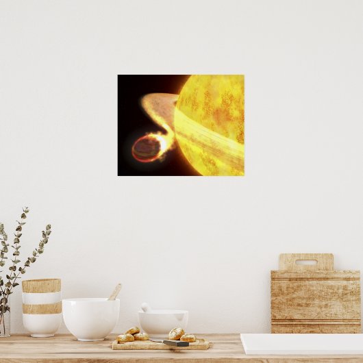 De heetste planeet op de Melkweg Poster (Keuken)