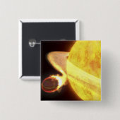 De heetste planeet op de Melkweg Vierkante Button 5,1 Cm (Voorkant /achterkant)