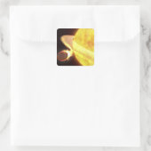 De heetste planeet op de Melkweg Vierkante Sticker (Tas)