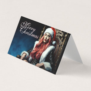 De heetste zus van Sinterklaas - Prettig Kerstfees Kaart