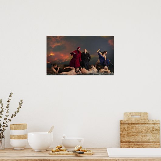 de hefboom bouwde het huis von trier poster (Keuken)