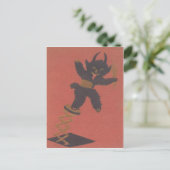 De hefboom-in-a-Doos van Krampus Briefkaart (Staand voorkant)