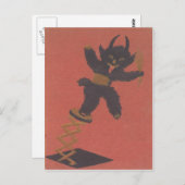 De hefboom-in-a-Doos van Krampus Briefkaart (Voorkant / Achterkant)