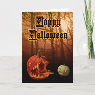 De hefboom-o-Lantaarns van de Kaart van Halloween