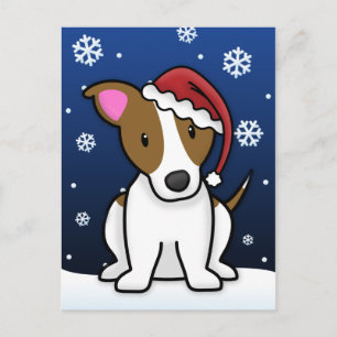 De Hefboom Russell Terrier Christmas Postcard van Feestdagenkaart