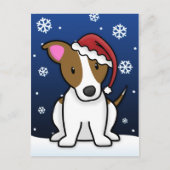 De Hefboom Russell Terrier Christmas Postcard van Feestdagenkaart (Voorkant)