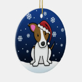 De Hefboom Russell Terrier Christmas van de Keramisch Ornament (Rechts)