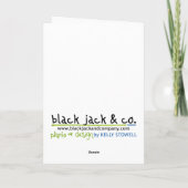 De Hefboom van de kerstman Feestdagen Kaart (Achterkant)