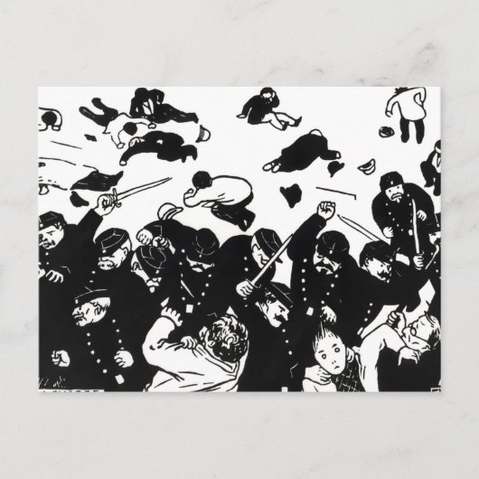 De heffing, 1893 briefkaart (Voorkant)