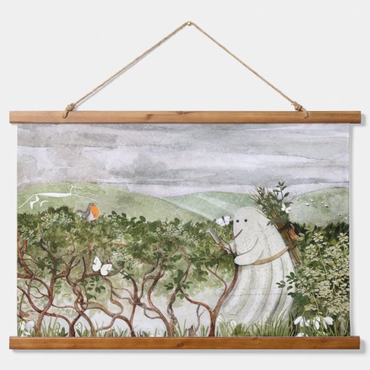 De heggenlegger geest hangend wandkleed (Voorkant)