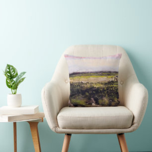 De heide met een kruiwagen door Vincent van Gogh Kussen
