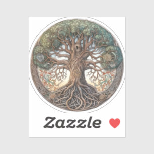 De heidense boom van het leven sticker