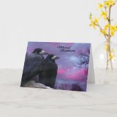 De Heidense kaart Samhain van kraaien (Gele Bloem)