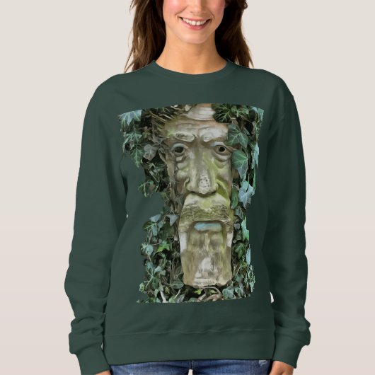 De heidense Keltische GreenMan met klimopbladeren Trui (Voorkant)