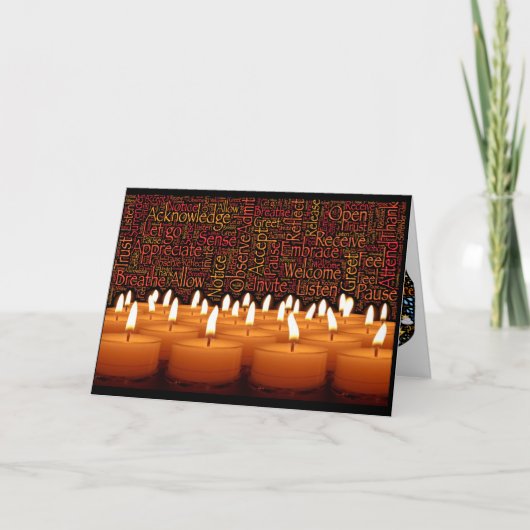 De heilige aanwezigheid en het geven dienen kaart (Voorkant)