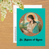 De heilige Agnes van Rome (BK 006) Briefkaart