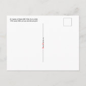 De heilige Agnes van Rome (BK 006) Briefkaart (Achterkant)