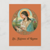 De heilige Agnes van Rome (BK 006) Briefkaart (Voorkant)