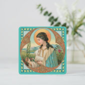 De heilige Agnes van Rome (BK 006) Kaart (Staand voorkant)