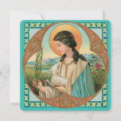 De heilige Agnes van Rome (BK 006) Kaart (Voorkant)