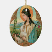 De heilige Agnes van Rome (BK 006) Keramisch Ornament (Rechts)