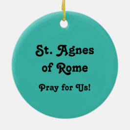 De heilige Agnes van Rome (BK 006) Keramisch Ornament