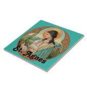De heilige Agnes van Rome (BK 006) Tegeltje (Zijkant)