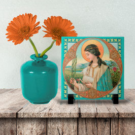 De heilige Agnes van Rome (BK 006) Tegeltje