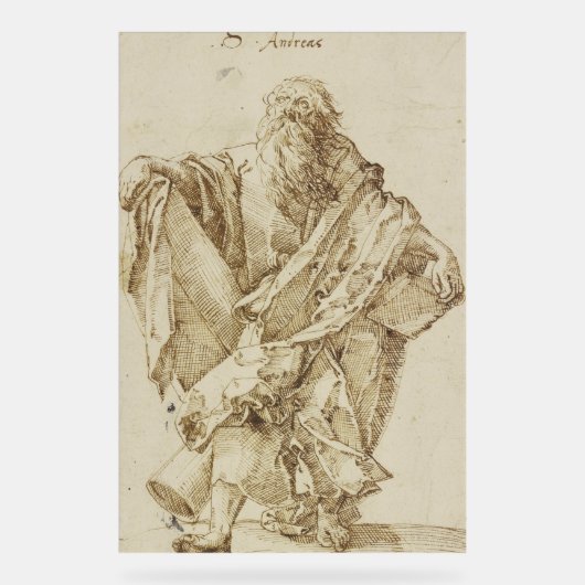 De Heilige Andreas de Apostel Eerstgeroepene Disci Acryl Bord (Voorkant)