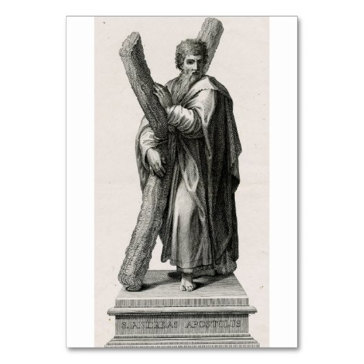 De heilige Andreas de Apostel Eerstgeroepene Disci Kaart (Voorkant)
