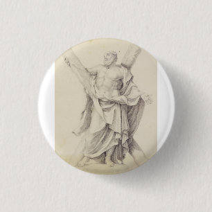 De Heilige Andreas de Apostel Eerstgeroepene Disci Ronde Button 3,2 Cm