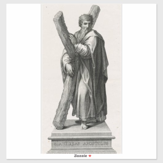 De Heilige Andreas de Apostel Eerstgeroepene Disci Sticker (Vel)