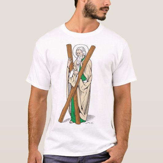 De heilige Andreas de apostel T-shirt (Voorkant)