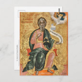 De heilige Andreas door Theodore Poulakis Orthodox Briefkaart (Voorkant / Achterkant)