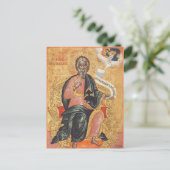 De heilige Andreas, het orthodoxe icoon van de apo Briefkaart (Staand voorkant)