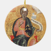 De heilige Andreas, het orthodoxe icoon van de apo Keramisch Ornament (Achterkant)