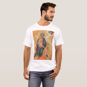De heilige Andreas, het orthodoxe icoon van de apo T-shirt (Voorkant volledig)