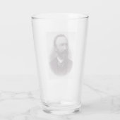 De heilige Bartolo Longo, apostel van de rozenkran Glas (Achterkant)