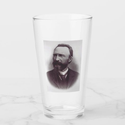 De heilige Bartolo Longo, apostel van de rozenkran Glas (Voorkant)