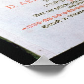 De Heilige Bijbel, Vol. I., 1681 Poster (Hoek)