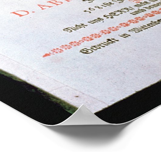 De Heilige Bijbel, Vol. I., 1681 Poster (Hoek)