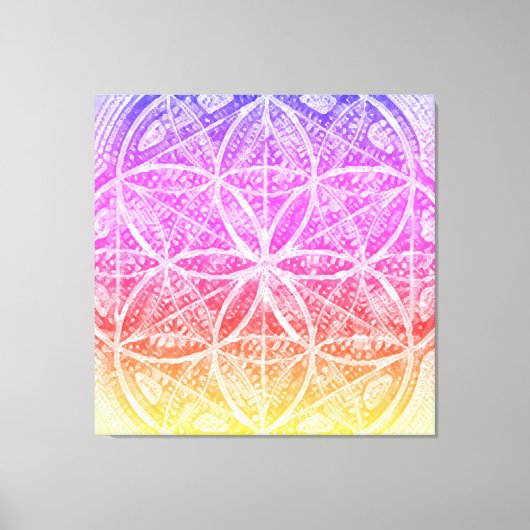 De heilige blauwdrukken | Miami Sunset, Seed of Li Canvas Afdruk (Voorkant)