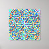 De heilige blauwdrukken | Tegel mozaïek, zaaigoed Canvas Afdruk (Voorkant)